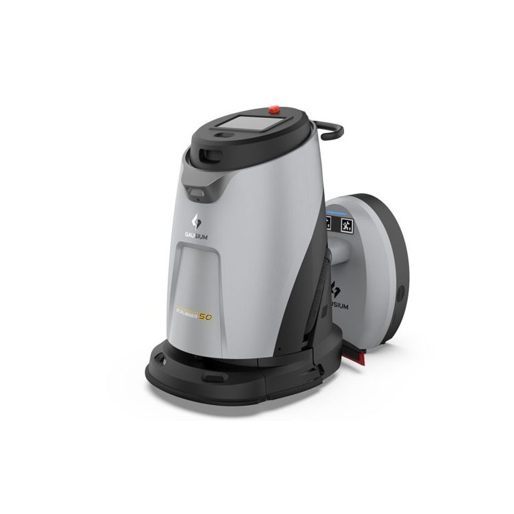 Ecobot 50 med en arbejdsstation fra Dansk Robot